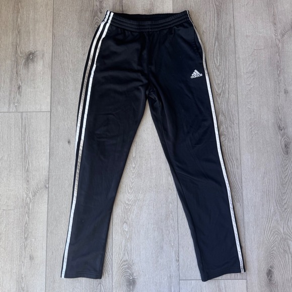 adidas Other - Adidas Youth Boys Large 14/16 Black 3-Stripe Track Pants Regular Fit Joggers